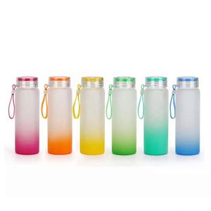 Wholesale Bulk 500ml Gradient Glass Bottle with <b>Infuser</b> for Fruit <b>Tea</b> - Product Image 1