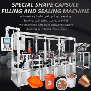 Machine automatique de remplissage et de scellage de poudre de café expresso k-cup capsules de café vides faisant la machine de remplissage de capsules de café - Product Image 2