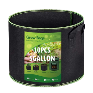 FlyingBy 5-Gallon Non-Woven Fabric Grow <b>Bags</b> with Handles for Growing Crops-Cheap - Product Image 1