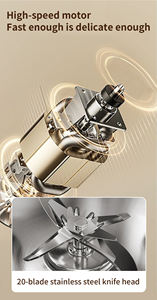 جهاز صنع حليب المكسرات الكهربائي سعة 1.6 لتر مع خاصية الحفاظ على الحرارة وتصميم صديق للبيئة للاستخدام المنزلي، 12 شفرة لصنع حليب الصويا/الشوفان - Product Image 2