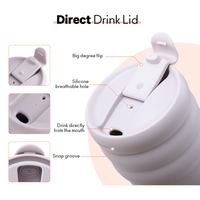 Vaso Térmico de Acero Inoxidable de Doble Pared con Aislamiento al Vacío, Diseño de Nube, Tapa para Beber Directo, Precio de Fábrica, Personalizable, para Viajes
