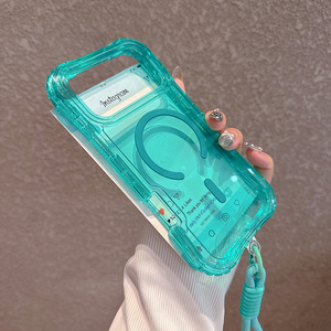 Fundas de teléfono móvil magnéticas fuertes transparentes de tendencia para iPhone 17 Air 17Pro 16 Pro 15 14 13 Pro Max cubierta dura de protección completa - Product Image 6