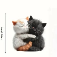 Diffuseur de parfum pour voiture en forme de chat mignon et créatif, clip de sortie d'air de voiture en acrylique, accessoires de voiture, décoration, pendentif, diffuseur d'air pour voiture