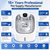 Fontaine à eau pour animaux de compagnie ChongxinIOT fonctionnant sur piles, 3,5 L, SUS304, LED, qualité alimentaire, distributeur d'eau automatique pour chats et chiens