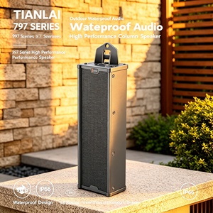 Columna de Sonido PA para Exteriores TIANLAI Serie 797, Resistente al Agua, 797-80 Gris, Altavoz de Pared para Proyectos de Ingeniería - Product Image 1