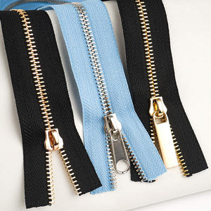 Cremallera de Metal personalizada para ropa, venta al por mayor, precio barato, cremallera de Metal dorado - Product Image 6