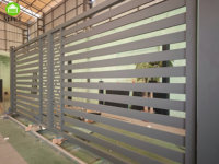 Porte de clôture en aluminium d'entrée de cour porte battante de découpe laser modélisée en 3D pour conception unique d'allée