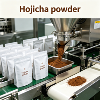 Thé Hojicha en gros sous marque privée – Vente chaude de poudre de Hojicha biologique pure et naturelle instantanée torréfiée en vrac