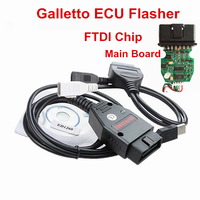 Outil de réglage de la puce ECU professionnel Galletto 1260, programmeur EOBD, flasher, PCB vert, FTDI FT232RL, lecture/écriture de la puce USB