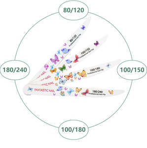 Biểu Tượng Tùy Chỉnh Bướm Hình Ảnh Móng Tay Tập Tin Dùng Một Lần Dao Hình Móng Tay Tập Tin 100/180 Móng Tay Bằng Gỗ Tập Tin - Product Image 2