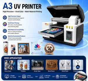 Impresora UV Plana de Escritorio de Alta Resolución 3560 con 2 Cabezales TX800 <span class=keywords><strong>para</strong></span> Impresión de Carcasas de Teléfono, Bolígrafos, Botellas Acrílicas - Product Image 1