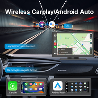Lecteur DVD de voiture portable Maustor universel avec écran IPS de 7 pouces, CarPlay sans fil, Android Auto, MP5, navigation GPS multimédia