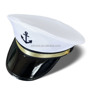 Cappelli da capitano per Yacht per adulti regolabili per uomini e donne marina con cappello da ammiraglio in uniforme da capitano per feste - Product Image 3