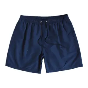 Nuovi pantaloncini estivi in tinta unita blu scuro pantaloncini da ginnastica da uomo pantaloni ad asciugatura rapida da allenamento pantaloncini da spiaggia da Jogger con tasche