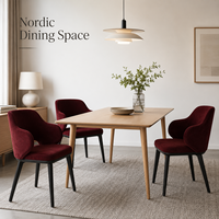 Chaise de salle à manger moderne minimaliste en bois de frêne massif, structure en bois massif pour maison et salle à manger modernes