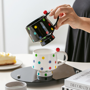Creative Cartoon Pattern <b>Ceramic</b> Coffee <b>Mug</b> 400ml Capacity Microwave Dishwasher Safe Customizable Color Logo Party Use Modern - Product Image 3