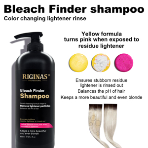 Shampooing Professionnel Riginas Bleach Finder, Technologie de <span class=keywords><strong>Mousse</strong></span> Intelligente à Changement de Couleur - Product Image 2