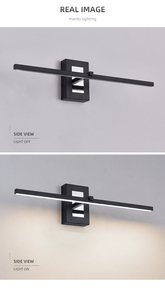 Applique Murale LED Moderne Nordique IP44 Étanche, Éclairage Frontal de Miroir en Aluminium pour Salle de Bain, Chambre, Hôtel, Villa, Galerie - Product Image 5