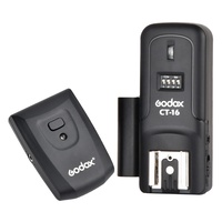 Godox CT-16 Set de 16 Canales, Disparador de Flash Inalámbrico para Estudio Pentax, Transmisor y Receptor de Radio