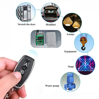 Télécommande universelle de garage 433 MHz, interrupteur 2 canaux 12-24 V CC, récepteur de télécommande à code d'apprentissage roulant