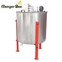 Menger Bee Manuelle Honigerntemaschine 304/201SS Honig-Zentrifuge 6-Rahmen Elektrischer Honigextraktor 220/110V 250W