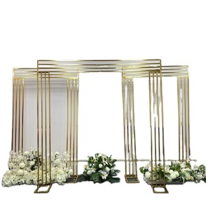 Decorazione del palcoscenico per eventi cornice in oro in acciaio inossidabile con sfondo ad arco nuziale non ci sono ancora <span class=keywords><strong>recensioni</strong></span> - Product Image 6
