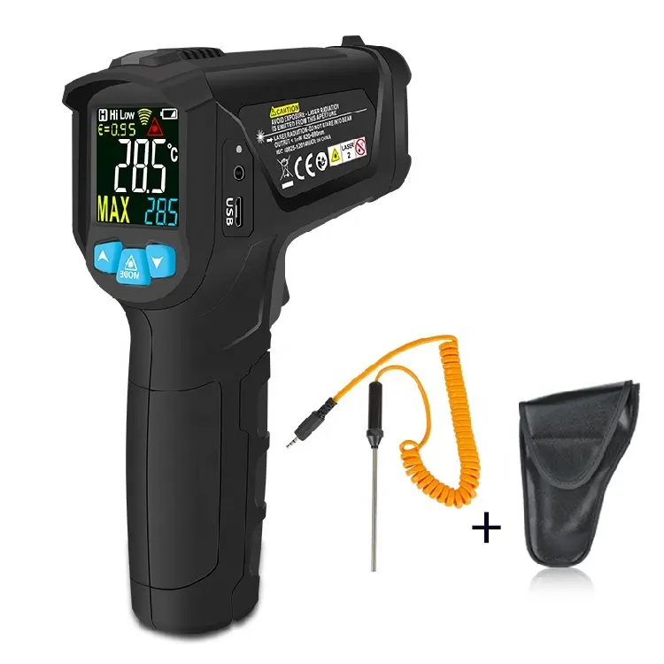 杭州Realwayto産業用Termometro充電式非接触USB赤外線温度ガン温度計産業用