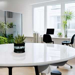 Pot de fleurs décoratif élégant noir pour table, support de plantes vertes pour bureau et salon - Product Image 3