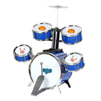 Children's Extra-Large Floor-Standing Five-Drum Plastic Drum Set Toy Percussion Instrument Combo 6-Piece Movie & TV Wholesale