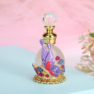 Direct wholesale from manufacturer Dubai 15ml butterfly essential oil <b>Bottle</b> <b>glass</b> empty Ball-shaped <b>glass</b> <b>bottle</b> - Product Image 2