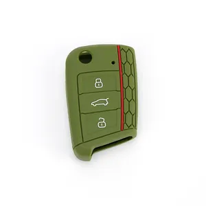 适用于大众高尔夫7遥控汽车钥匙软硅胶盖保护套