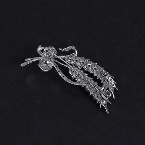 売れ筋ファッション豪華な弓真珠小麦デザイナーブローチブローチピンブローチ女性 - Product Image 3