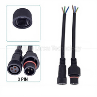 Câble d'extension d'alimentation étanche en cuivre mâle-femelle 2-8 broches pour connecteur LED, classé IP67/IP68 pour bande LED extérieure, camion, bateau