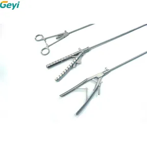 Geyi OEM Disponível Laparoscópica Agulha Reutilizável Holder V-shaped Straight Laparoscopic Instrumento Cirúrgico Para Cirurgia