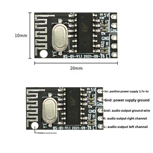 Módulo <span class=keywords><strong>BT</strong></span> de Alta Qualidade, Receptor Sem Fio, Mini Placa Decodificadora de Áudio para Carro, Modelo JQ-M001 CN - Product Image 3