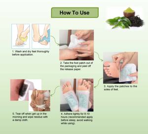Parche para relajar los pies, vinagre <span class=keywords><strong>de</strong></span> bambú a base <span class=keywords><strong>de</strong></span> hierbas, té verde, Limpieza Profunda, toxinas, almohadillas para el cuidado <span class=keywords><strong>de</strong></span> los pies - Product Image 6