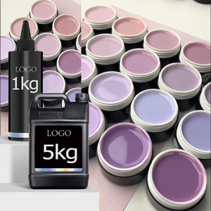Gel Constructor de Uñas Morado Taro Autonivelante, Inodoro y de Tendencia, Gel Constructor Morado sin Hema, Gel de Construcción de Uñas Duro para Extensión - Product Image 1