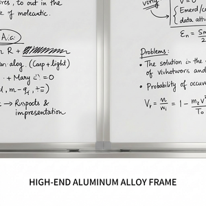 <span class=keywords><strong>Pizarra</strong></span> <span class=keywords><strong>Blanca</strong></span> Escolar de Aluminio, Grande, Magnética, Deslizante, Interactiva, de Borrado en Seco, de Cerámica, para Aula - Product Image 5