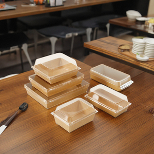 Papier kraft personnalisé plastification mate restauration rapide poulet frit pizza sushi croustilles boîte d'emballage alimentaire <span class=keywords><strong>à</strong></span> emporter - Product Image 1