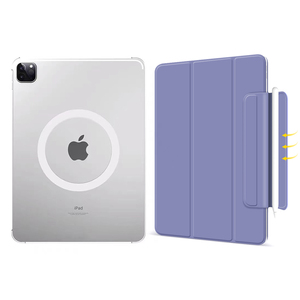 Phong Cách Mới Rõ Ràng Acrylic Da Chống Sốc Đầy Đủ Bảo Vệ Cho <span class=keywords><strong>Ipad</strong></span> Bìa Từ Trường Hợp Máy Tính Bảng Cho <span class=keywords><strong>Ipad</strong></span> Pro 12.9 "<span class=keywords><strong>Ipad</strong></span> Không Khí 5 - Product Image 5