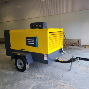 Compressore d'aria a vite portatile raffreddato ad aria con motore diesel Cummins XAS186C 400CFM 7 bar, certificato CE ISO per perforazione e sabbiatura - Product Image 1