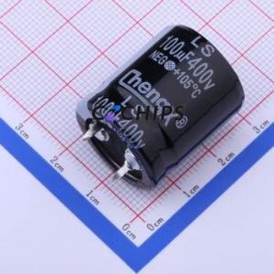 ตัวเก็บประจุแบบอิเล็กโทรไลต์อะลูมิเนียมแบบ Snap-in รุ่น LS107M400N25RR0VH2SP0 ขนาด 100uF 20% 400V 10 มม. - Product Image 1