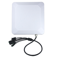 Lecteur de contrôle d'accès RFID UHF intégré USB/WiFi/BLE/RS232/RJ45 multi-protocoles, portée de lecture réglable 0-15m, DC 12-24V