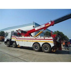 Grúa de Remolque Pesada HOWO de 50 Toneladas, Camión de Remolque 8x4 con Grúa Giratoria, en Venta - Product Image 3