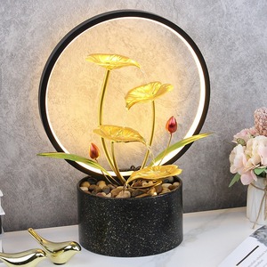 Minimalist Home Decor Water Feature With Flowing Water For Entryway <b>TV</b> Cabinet Office Desktop JR022 <b>USB</b> Powered - Product Image 1