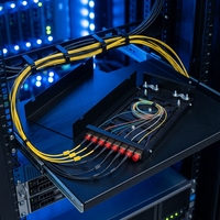 8 Core FC Simplex Fiber Patch Panel Compact Metal Optical Termination Box Indoor Wall-Mount Wired LAN 1 Year Warranty
