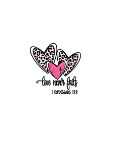 T-Shirt da Donna per San Valentino a Maniche Corte con Stampa Cuore Leopardato, Collo Tondo, Top Casual 100% Cotone Traspirante Primavera Estate - Product Image 1