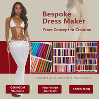 Ensemble 3 pièces de plage sur mesure en dentelle pour femme, OEM ODM, couleur personnalisée, bikini, paréo, jupe longue, marque privée, 50 MOQ, vêtements