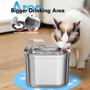 Elecpet bán buôn 2.2L thép không gỉ Tự động Pet nước quả với cảm biến - Product Image 2