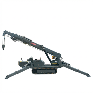 Grúa Araña Hidráulica Mini sobre Orugas <span class=keywords><strong>de</strong></span> 8t con Cesta para Personal y Plataforma Aérea - Product Image 2